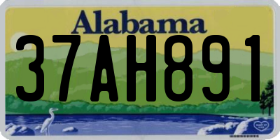 AL license plate 37AH891