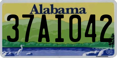 AL license plate 37AI042