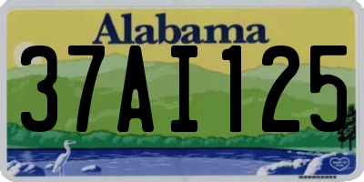 AL license plate 37AI125