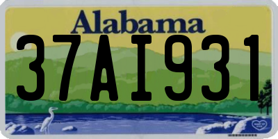 AL license plate 37AI931