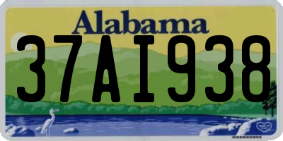 AL license plate 37AI938