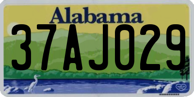 AL license plate 37AJ029