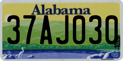 AL license plate 37AJ030