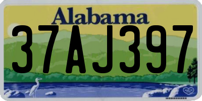 AL license plate 37AJ397