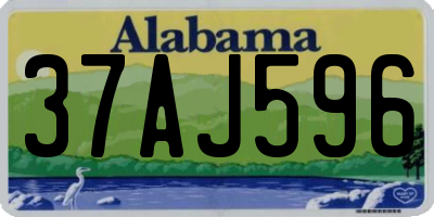 AL license plate 37AJ596
