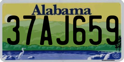 AL license plate 37AJ659