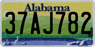 AL license plate 37AJ782
