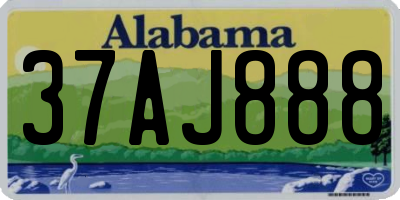 AL license plate 37AJ888