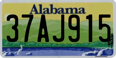 AL license plate 37AJ915
