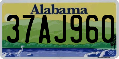 AL license plate 37AJ960