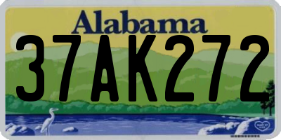 AL license plate 37AK272