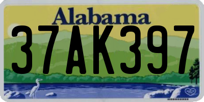 AL license plate 37AK397