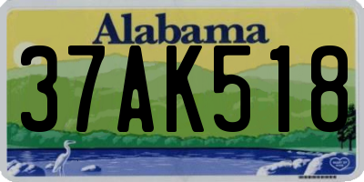 AL license plate 37AK518