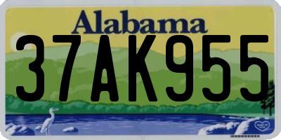 AL license plate 37AK955
