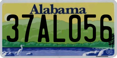 AL license plate 37AL056