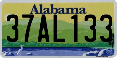 AL license plate 37AL133