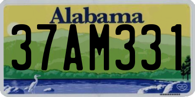 AL license plate 37AM331