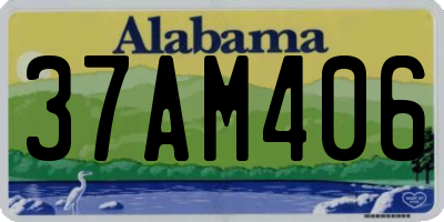 AL license plate 37AM406