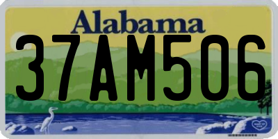 AL license plate 37AM506