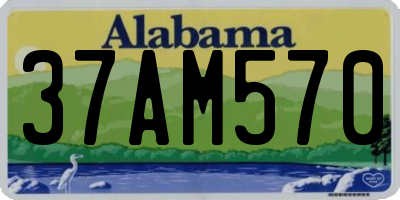AL license plate 37AM570