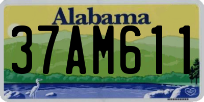 AL license plate 37AM611