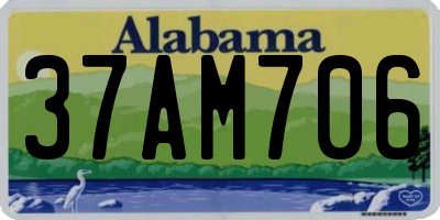 AL license plate 37AM706