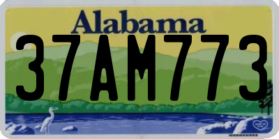 AL license plate 37AM773