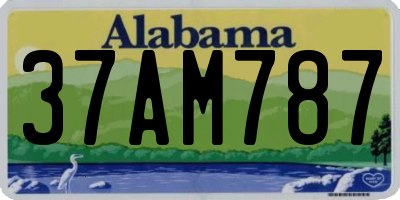 AL license plate 37AM787