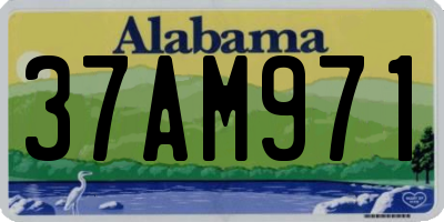 AL license plate 37AM971