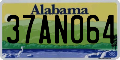 AL license plate 37AN064