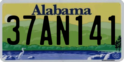 AL license plate 37AN141