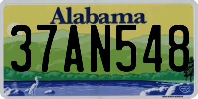 AL license plate 37AN548