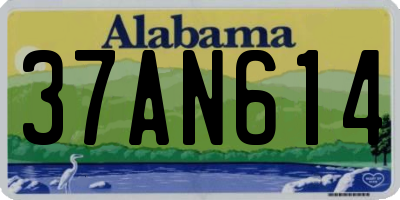 AL license plate 37AN614