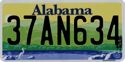 AL license plate 37AN634