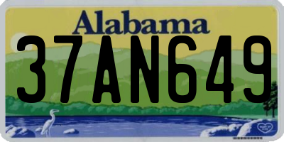 AL license plate 37AN649
