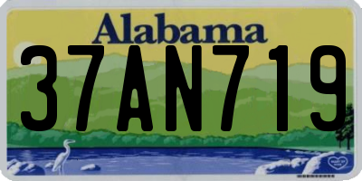 AL license plate 37AN719