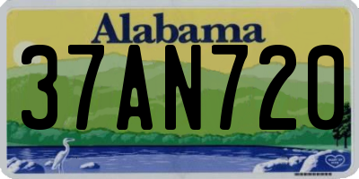 AL license plate 37AN720
