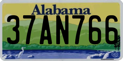 AL license plate 37AN766