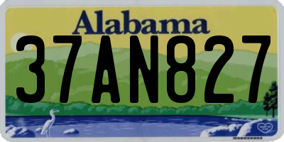 AL license plate 37AN827