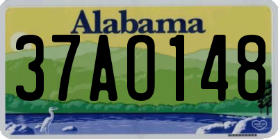 AL license plate 37AO148