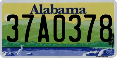 AL license plate 37AO378