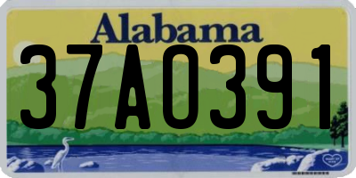 AL license plate 37AO391