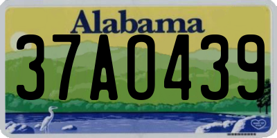 AL license plate 37AO439