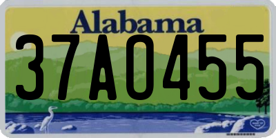 AL license plate 37AO455