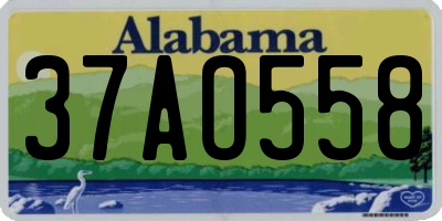 AL license plate 37AO558