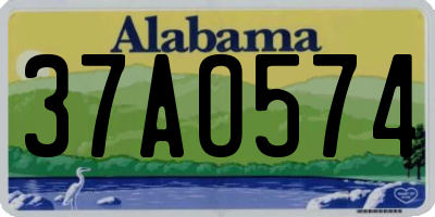 AL license plate 37AO574