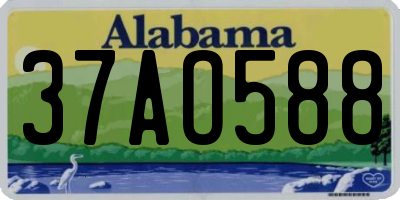 AL license plate 37AO588