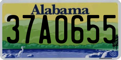 AL license plate 37AO655