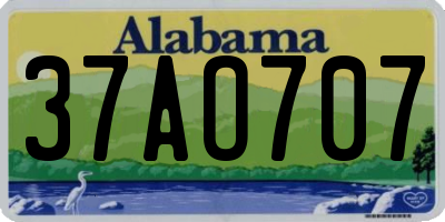 AL license plate 37AO707