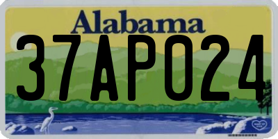 AL license plate 37AP024